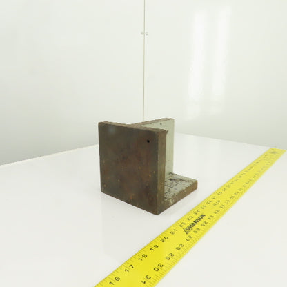 3/4" Thick Cast Iron Machined Webb Right Angle Setup Plate 6" H x 6" W 6" L