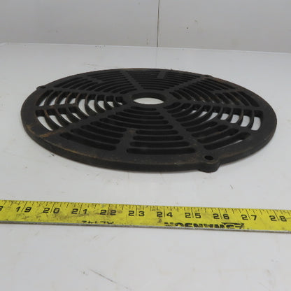 16-3/4" Diameter Round Cast Iron Grate Motor Guard Grill Drain