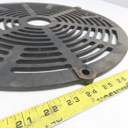 16-3/4" Diameter Round Cast Iron Grate Motor Guard Grill Drain