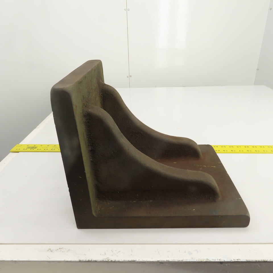 1.5" Thick Cast Iron Webbed Right Angle Setup Plate 11-7/8" H x 11-3/4" W 14" L