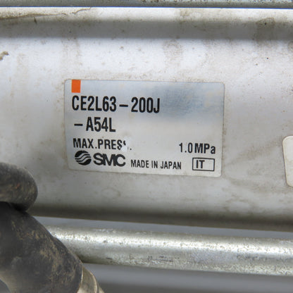 SMC CE2L63-200J-A54L 63mm Bore 200mm Stroke Rod Lock Reading Air Cylinder