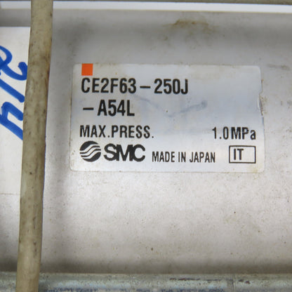 SMC CE2F63-250J-A54L 63mm Bore 250mm Stroke Rod Lock Reading Air Cylinder