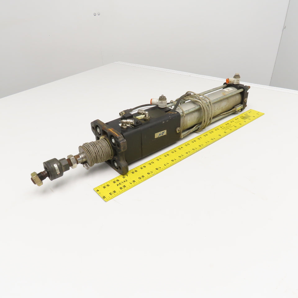 SMC CE2F63-250J-A54L 63mm Bore 250mm Stroke Rod Lock Reading Air Cylinder