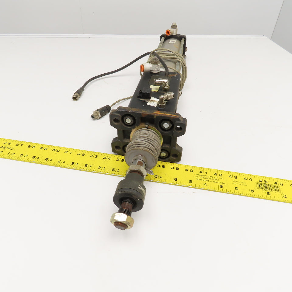 SMC CE2F63-250J-A54L 63mm Bore 250mm Stroke Rod Lock Reading Air Cylinder