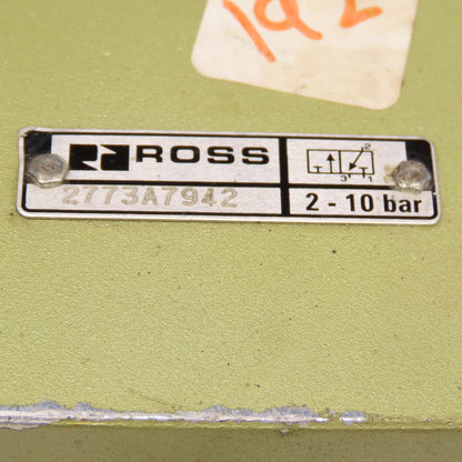 Ross 2773A7942 2 Position Valve Block