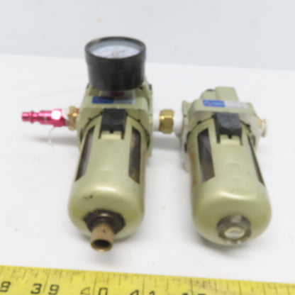 Tomos AW3000-03 & AL3000-03 3/8" NPT Pneumatic Filter Regulator Lubricator Assy