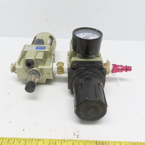 Tomos AW3000-03 & AL3000-03 3/8" NPT Pneumatic Filter Regulator Lubricator Assy