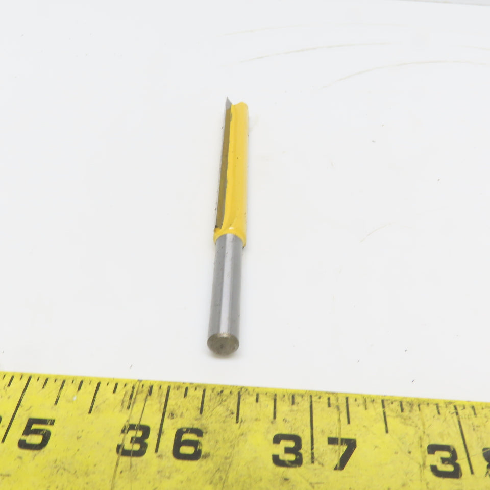 Carbide 1/4"x3/8"x76mm Straight Router Bit 2 Flute Wood Milling Cutter Lot of 5