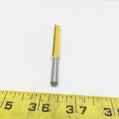 Carbide 1/4"x3/8"x76mm Straight Router Bit 2 Flute Wood Milling Cutter Lot of 5