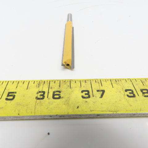 Beta Carbide 1/4"x3/8"x3" Straight Router Bit 2 Flute Wood Milling Cutter Lot/4