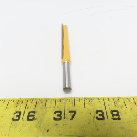 Beta Carbide 1/4"x3/8"x3" Straight Router Bit 2 Flute Wood Milling Cutter Lot/4