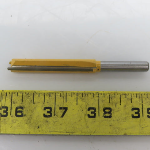 Beta Carbide 1/4"x3/8"x2" Straight Router Bit 2 Flute Wood Milling Cutter Lot/4