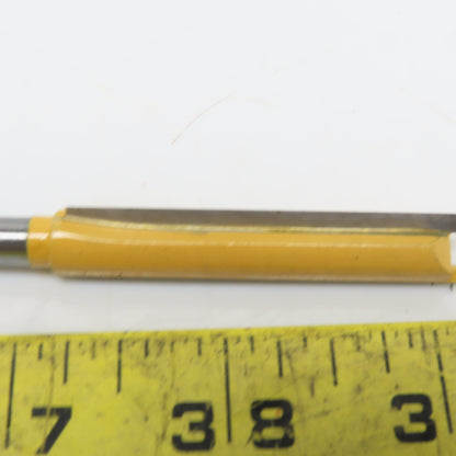 Beta Carbide 1/4"x3/8"x2" Straight Router Bit 2 Flute Wood Milling Cutter Lot/4