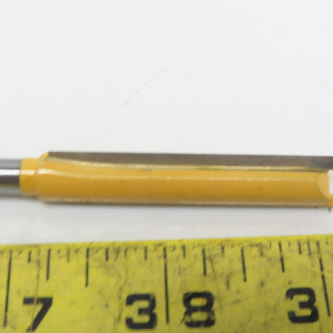Beta Carbide 1/4"x3/8"x2" Straight Router Bit 2 Flute Wood Milling Cutter Lot/4