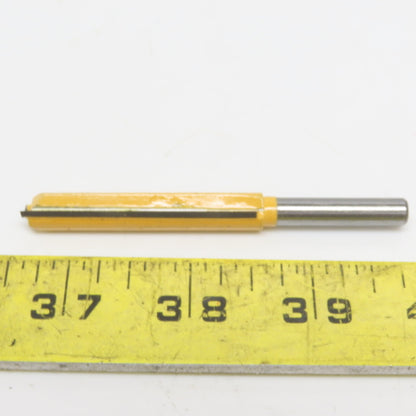 Beta Carbide 1/4"x3/8"x2" Straight Router Bit 2 Flute Wood Milling Cutter Lot/4