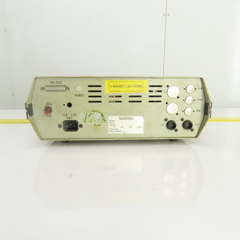 Numerex DRO 1 Axis Micron-X Single Axis Digital Readout 110-120VAC 1PH