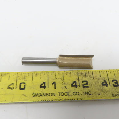 Carbide 1/4"x1/2"x30mm Straight Router Bit 2 Flute Wood Milling Cutter Lot of 7