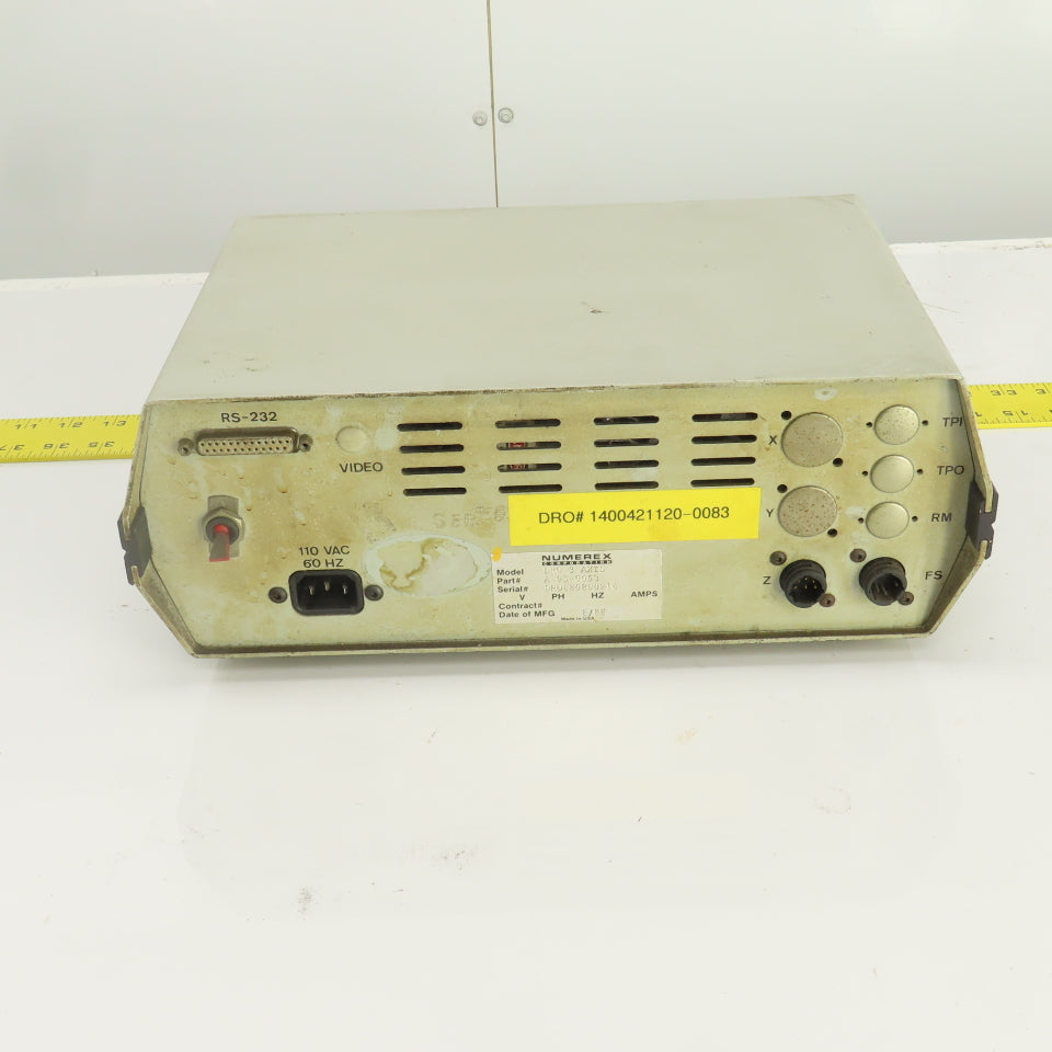 Numerex DRO 3 AXIS Micron-X Three Axis Digital Readout 110-120VAC 1PH