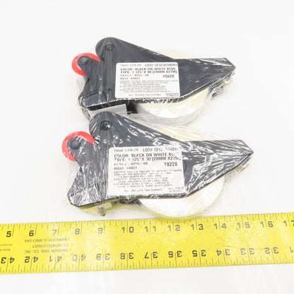 Brady 2-8255-00 Black On White Label Cartridge 1.125" x 90' Lot Of 2