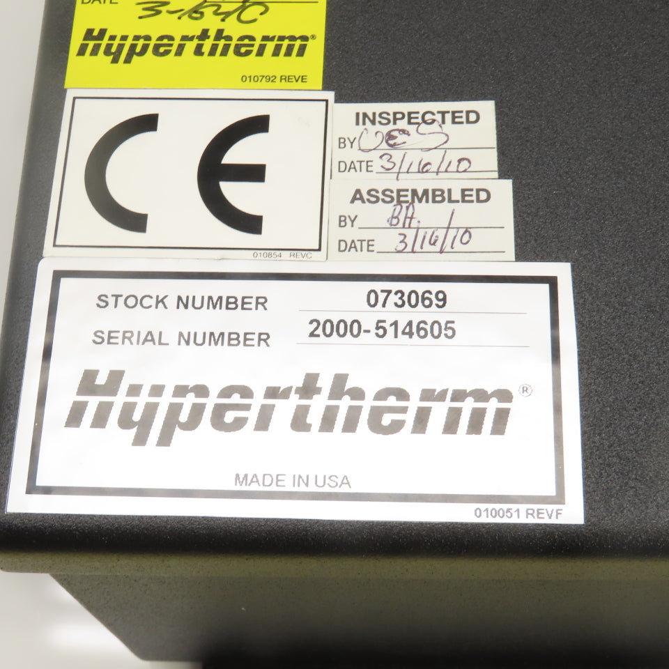 Hypertherm 073069 HT2000 Mot-Valve CSL