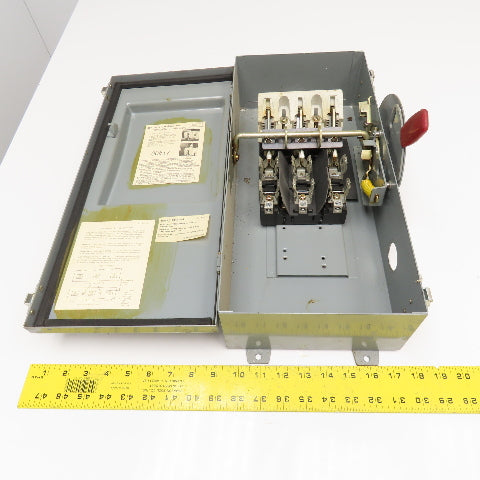 Westinghouse JHF362 600V 60A Fused Safety Disconnect Switch