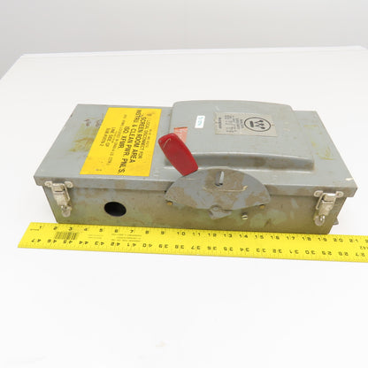 Westinghouse JHF362 600V 60A Fused Safety Disconnect Switch