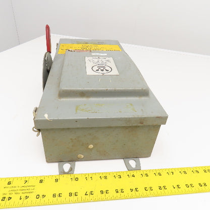 Westinghouse JHF362 600V 60A Fused Safety Disconnect Switch