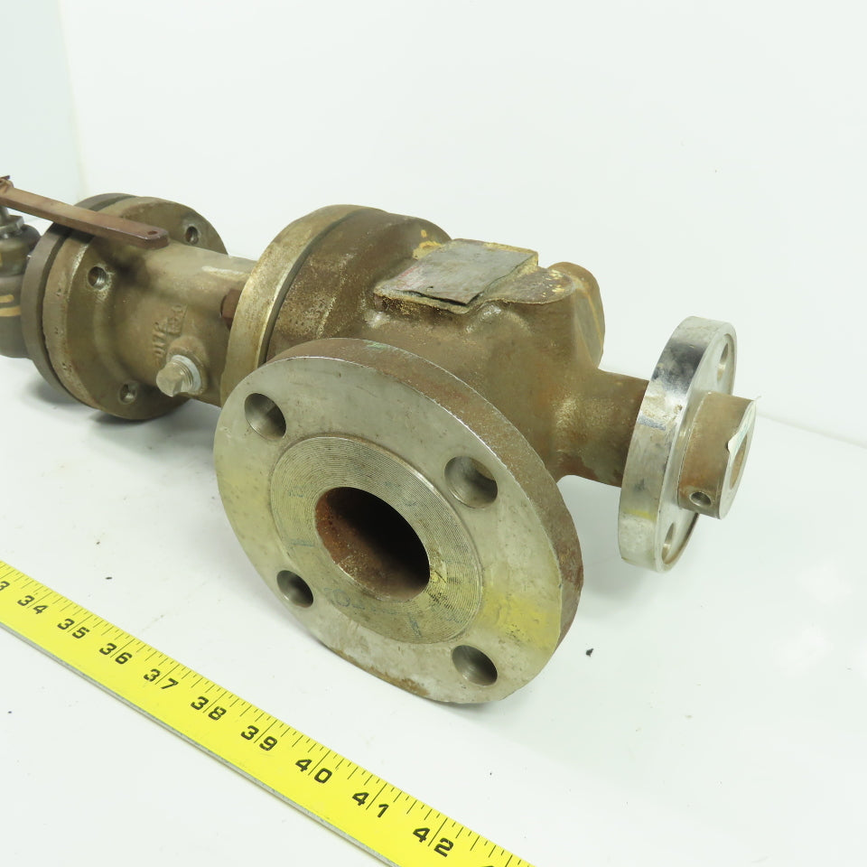 Lonergan D-10DS424-JG 1"x2" Flanged Safety Relief Valve 120PSI Orifice D 37.3GPM