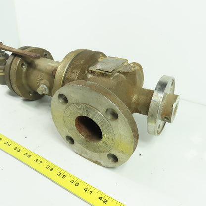 Lonergan D-10DS424-JG 1"x2" Flanged Safety Relief Valve 120PSI Orifice D 37.3GPM