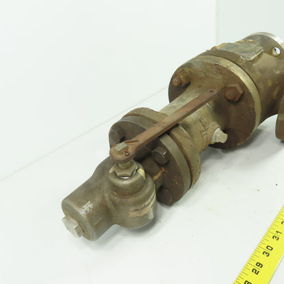 Lonergan D-10DS424-JG 1"x2" Flanged Safety Relief Valve 120PSI Orifice D 37.3GPM
