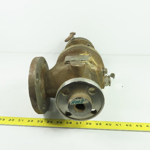 Lonergan D-10DS424-JG 1"x2" Flanged Safety Relief Valve 120PSI Orifice D 37.3GPM