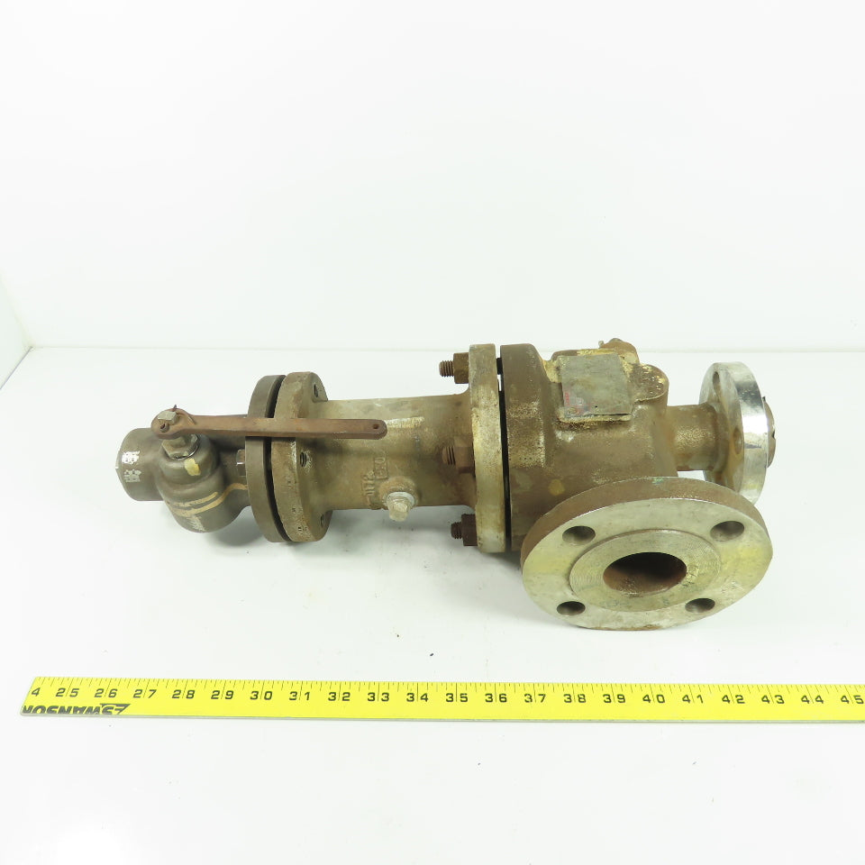 Lonergan D-10DS424-JG 1"x2" Flanged Safety Relief Valve 120PSI Orifice D 37.3GPM