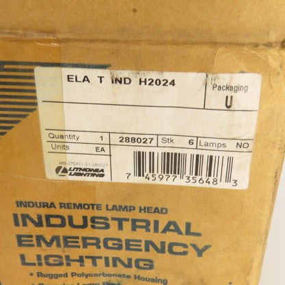 Lithonia ELA  T IND H2024 Emergency Adjustable Remote Light Head