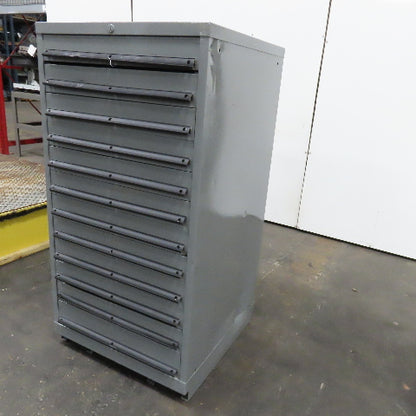 12 Drawer Small Parts Industrial Storage Cabinet 28" x 28" x 54"