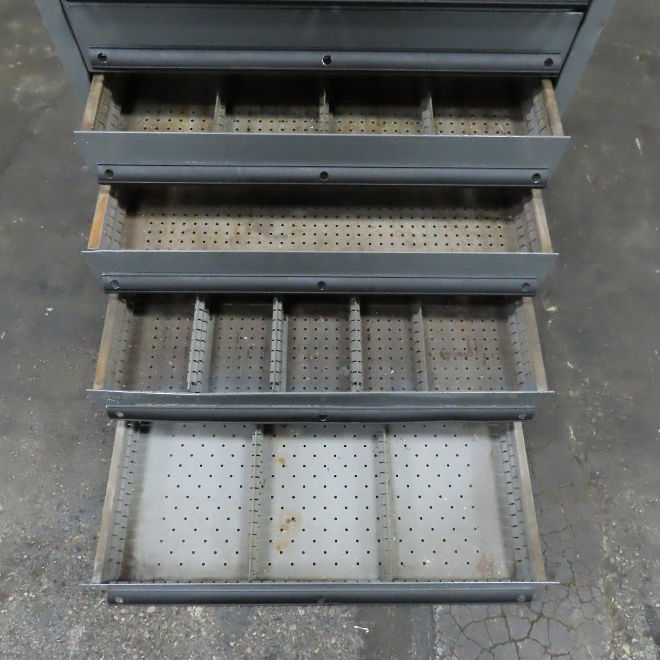 12 Drawer Small Parts Industrial Storage Cabinet 28" x 28" x 54"