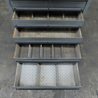 12 Drawer Small Parts Industrial Storage Cabinet 28" x 28" x 54"