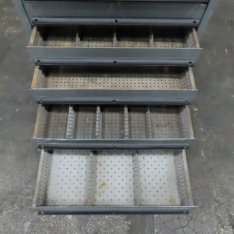 12 Drawer Small Parts Industrial Storage Cabinet 28" x 28" x 54"