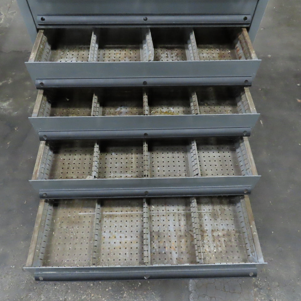 12 Drawer Small Parts Industrial Storage Cabinet 28" x 28" x 54"