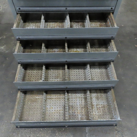 12 Drawer Small Parts Industrial Storage Cabinet 28" x 28" x 54"