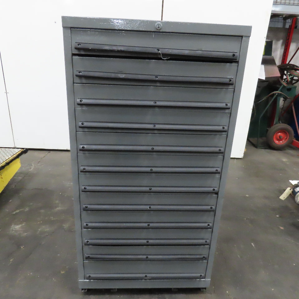 12 Drawer Small Parts Industrial Storage Cabinet 28" x 28" x 54"