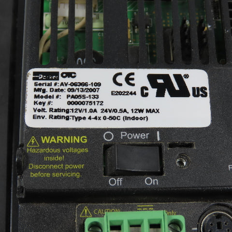 Parker CTC PA05S-133 HMI Operator Interface Display