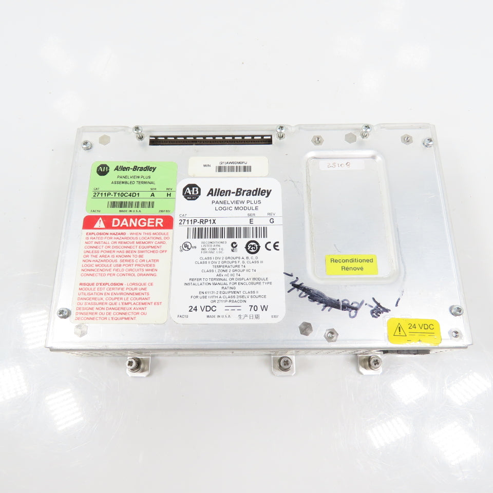 Allen Bradley 2711P-RP1X Ser E Rev G Panelview Plus Logic Module 2711P-T10C4D1