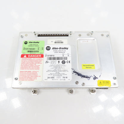 Allen Bradley 2711P-RP1X Ser E Rev G Panelview Plus Logic Module 2711P-T10C4D1