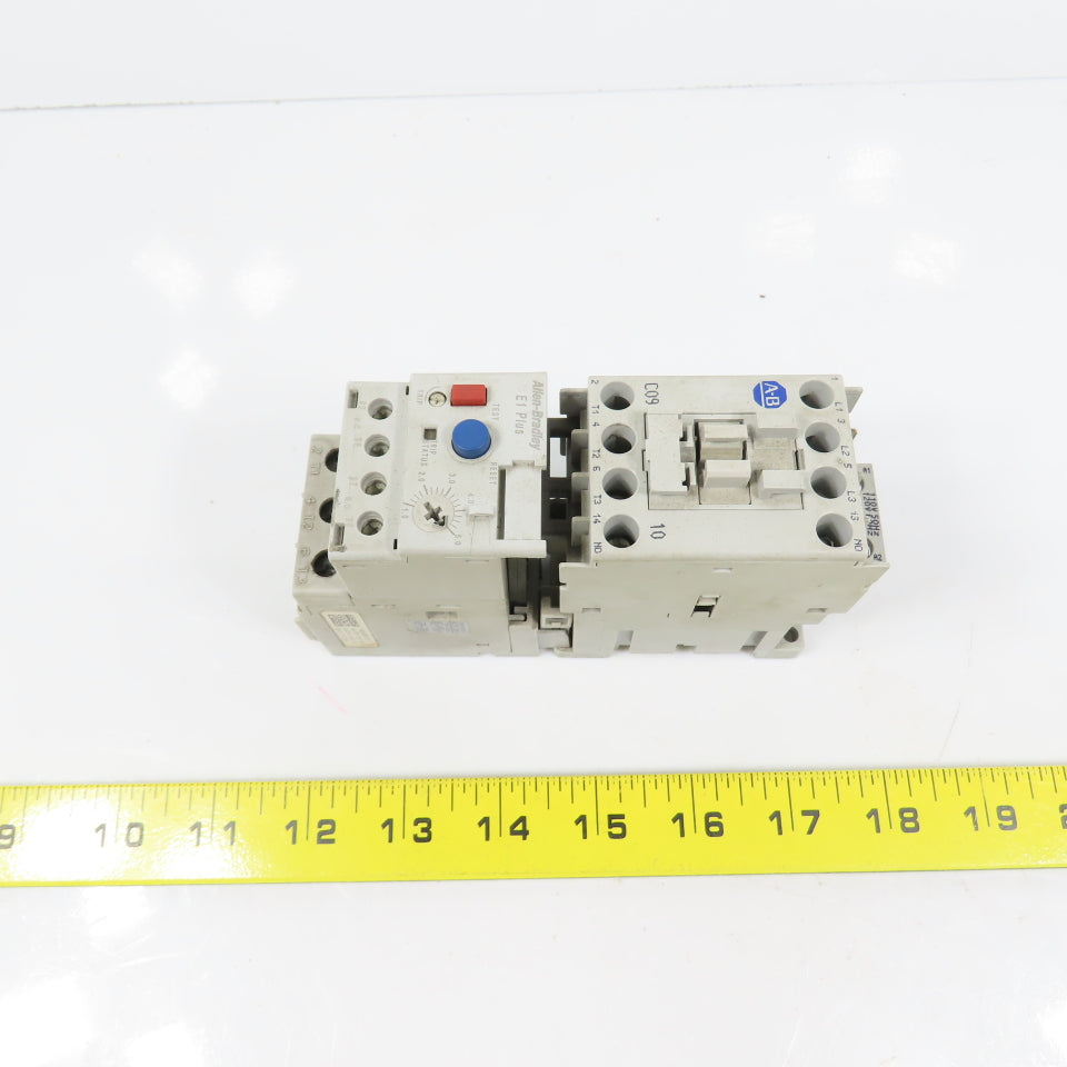 Allen Bradley 100-C09*10 C09 9A 600V Contactor 120V Coil W/ 193-EECB Overload