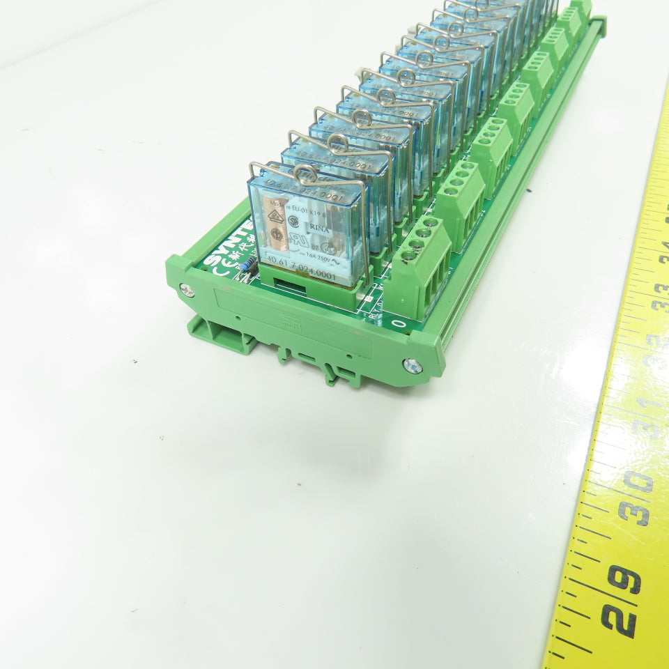 Syntec TB16OUT-6.1 Input Output Module Interface Circuit Board W/Relays