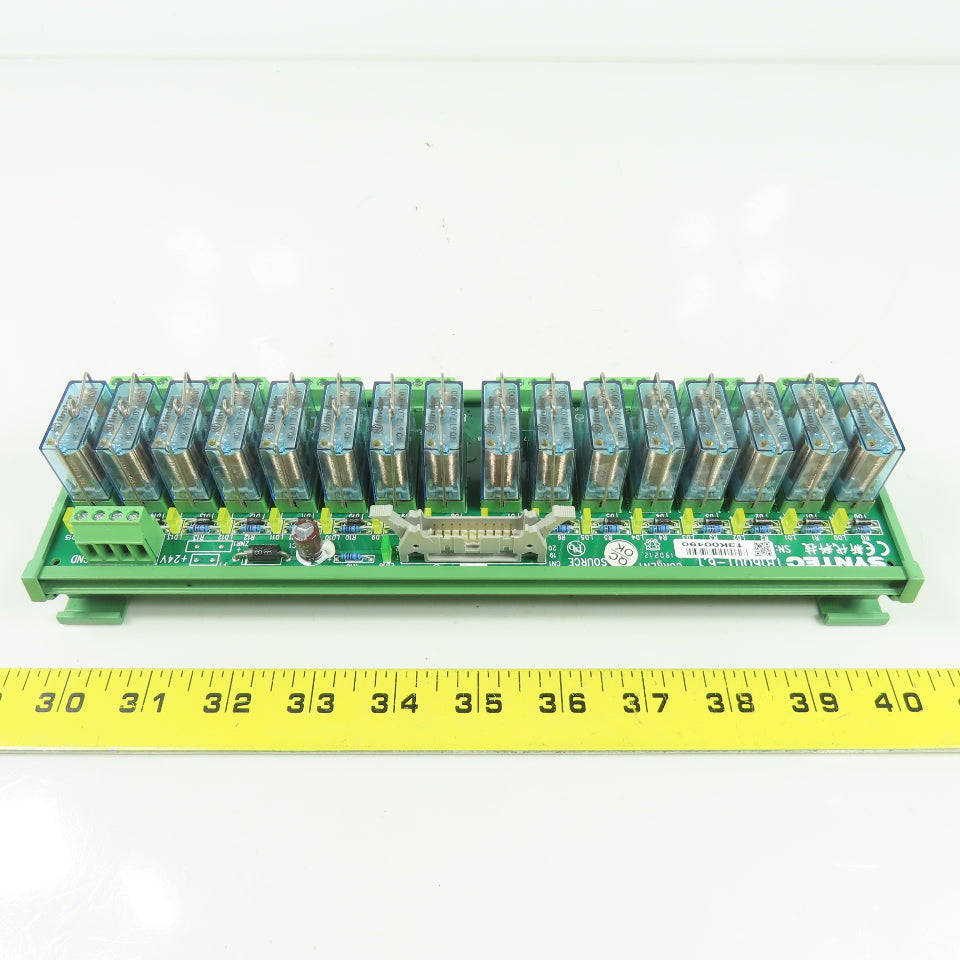 Syntec TB16OUT-6.1 Input Output Module Interface Circuit Board W/Relays