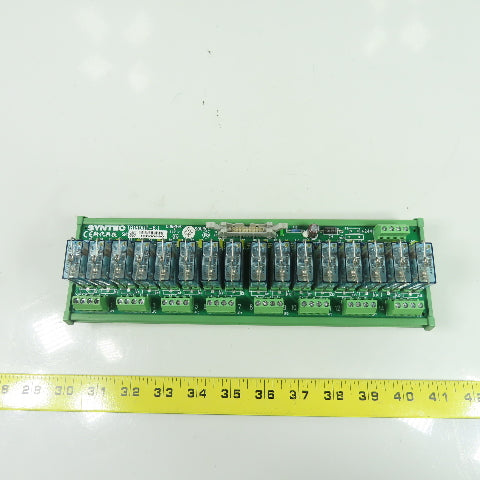 Syntec TB16OUT-6.1 Input Output Module Interface Circuit Board W/Relays