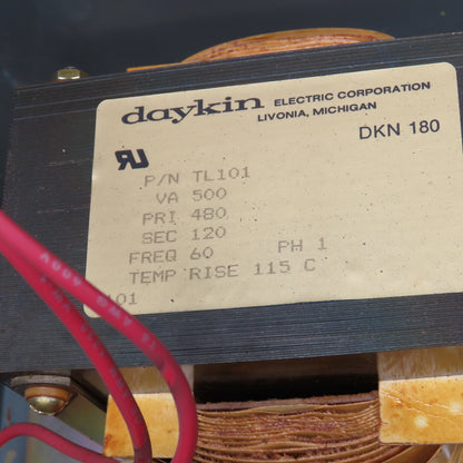 Daykin GPFS-07 460V Pri 500VA 115V Sec Fused Transformer Disconnect