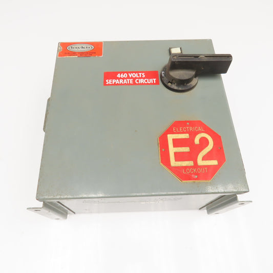 Daykin GPFS-07 460V Pri 500VA 115V Sec Fused Transformer Disconnect
