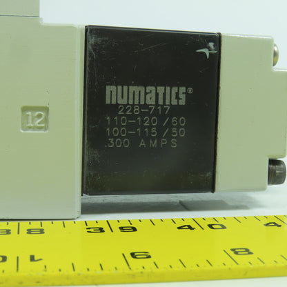 Numatics I34SS500K000030 5/3 Position Pneumatic Solenoid Valve 150PSIG 120V